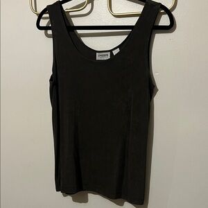 Chico's Travelers size 1 Forest Green Tank Top